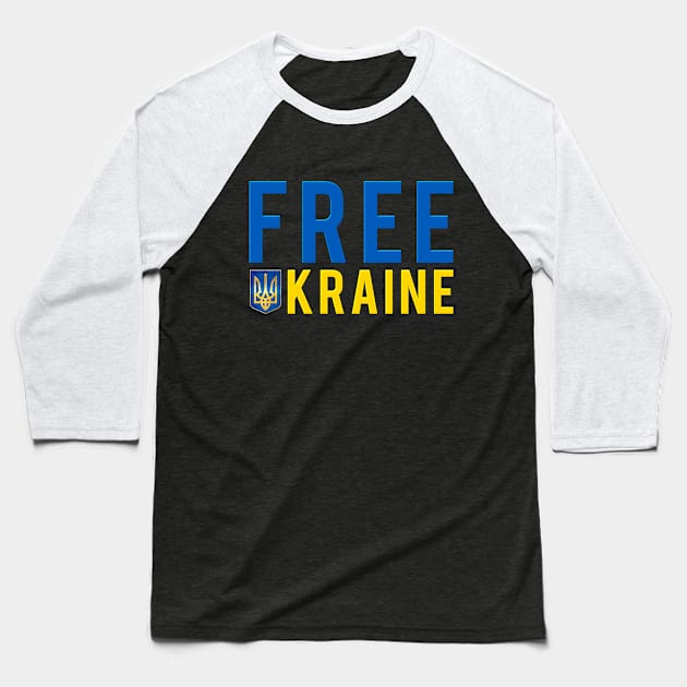 free ukraine 2 Baseball T-Shirt by KayBar27